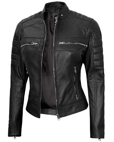 Austin Leather Jacket Women - Black