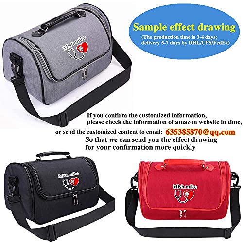 Custom Medical Bag with Personalized Logo - EMT, Paramedic, Nurse & Doctor First Responder Gear - Perfect for Emergency Kits, Home Healthcare & Hospital Use