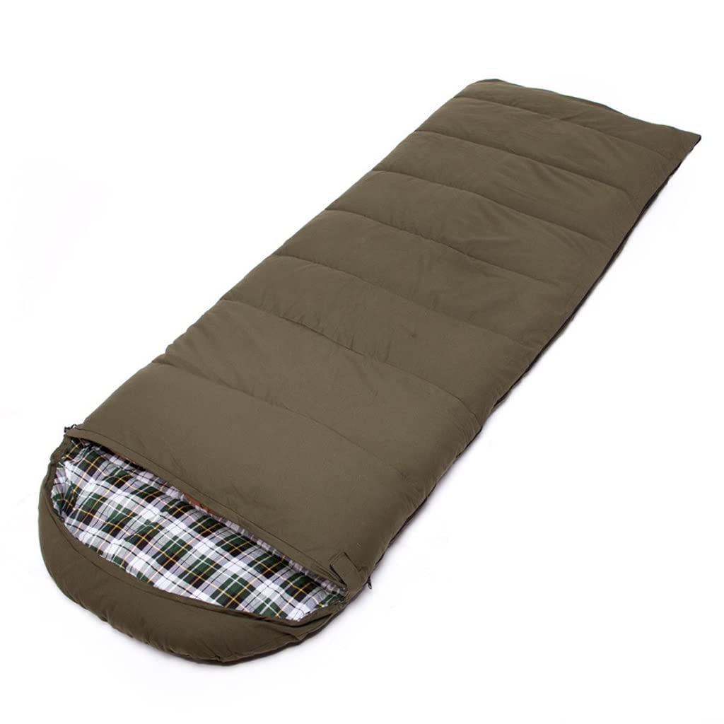 **HXR Warm Hooded Sleeping Bag for Adults - Lightweight & Waterproof Camping Sleeping Bag for Indoor & Outdoor Use - Perfect for Hiking, Backpacking, and Travel (Color: Blue)**