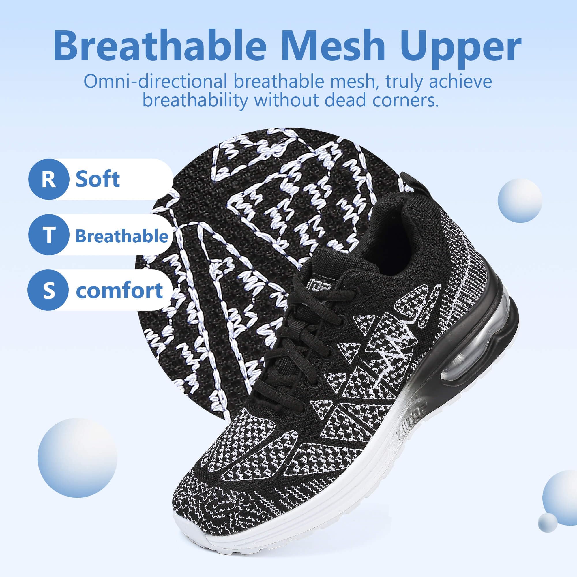 ZiiTop Women's Running Shoes - Lightweight Breathable Mesh Sneakers for Walking, Gym, Jogging & Workout | Non-Slip Comfortable Athletic Tennis Shoes for Women | Perfect for Casual Wear, Sports & Outdoor Activities