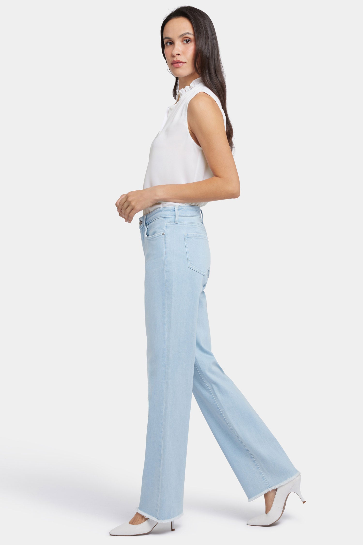 Bailey Relaxed Straight Jeans for Women - High Waist Comfort Denim Pants in Clear Waters Wash | Casual Everyday Wear & Weekend Outfits
