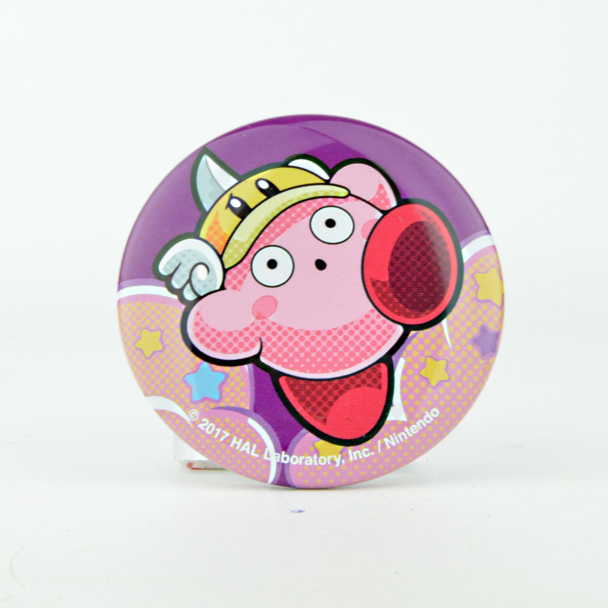Official Nintendo Kirby Battle DX Takara Tomy Round Can Badge Pin - Cute Collectible Anime Character Accessory for Backpacks, Jackets & Cosplay