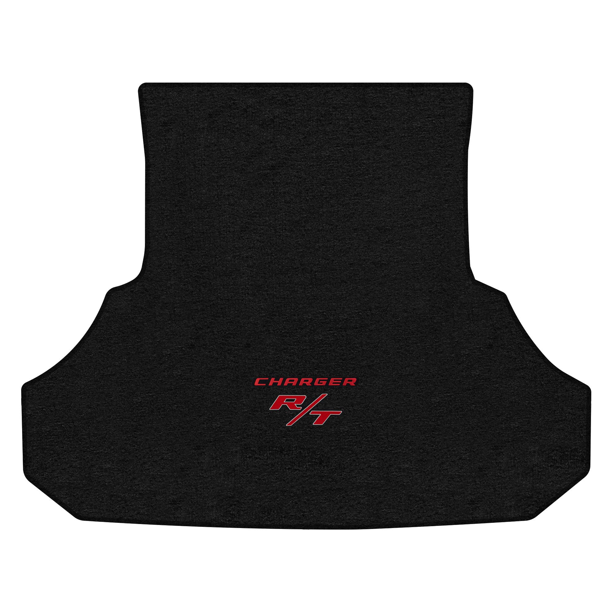 Premium Custom-Fit Carpeted Floor Mats & Trunk Liner for Dodge Charger 2013-2024 | Luxury Car Accessories | Charcoal & Red R/T Design | Perfect Fit, Enhanced Protection | Ideal for Daily Commute, Road Trips & Car Shows