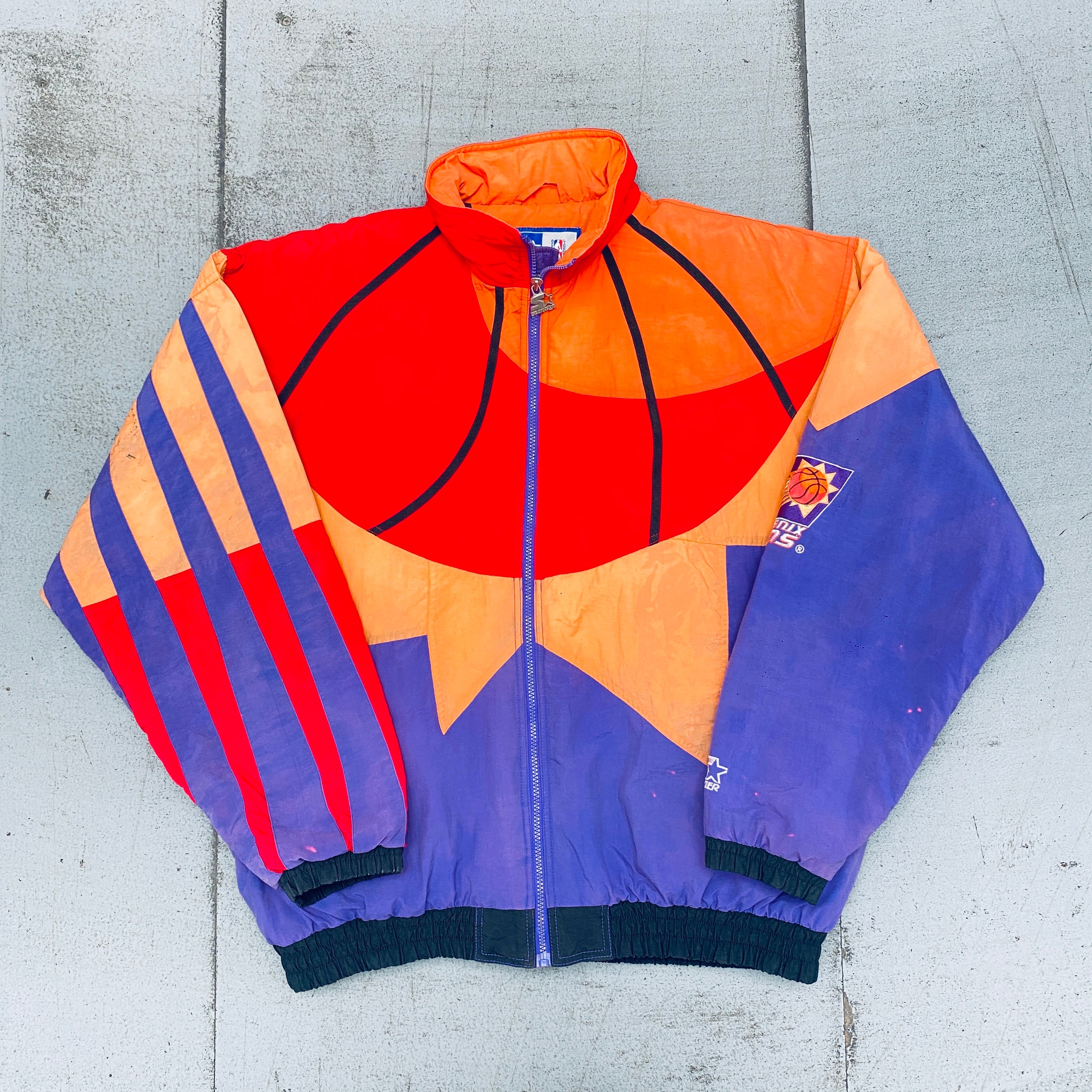 Phoenix Suns 1990s EXTREME Logo Full Zip Starter Jacket - XL Size Vintage NBA Basketball Jacket for Men | Perfect for Game Day, Sports Events & Retro Fashion