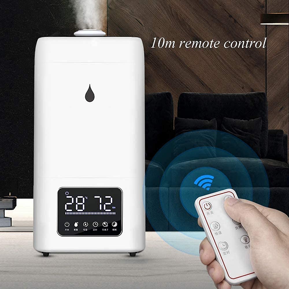 23.8L Commercial Cold Mist Humidifier with Remote Control, LED Screen & Auto Timer - Perfect for Bedroom, Office & Industrial Use - Extended Spray Tube for Wide Coverage