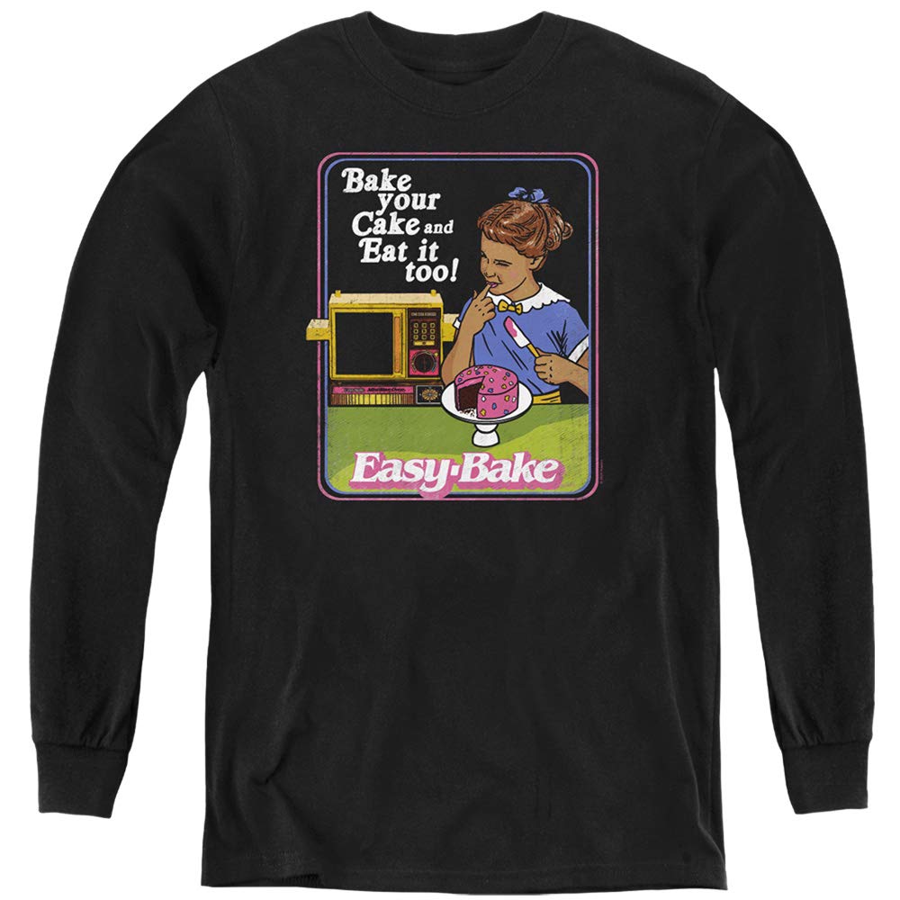 Easy Bake Oven Cake Baking Youth Long Sleeve T-Shirt - Fun Baking Themed Gift for Kids & Teens