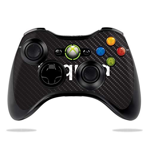 MightySkins Carbon Fiber Skin for Microsoft Xbox 360 Controller - Squad | Protective & Durable Textured Cover | Easy to Apply & Remove | Made in USA | Perfect for Gaming, Customization & Protection