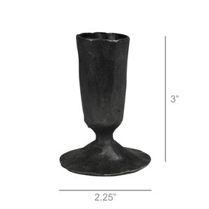 Jon Black Candlestick - Elegant Home Decor for Dining Table, Living Room & Bedroom - Perfect for Romantic Dinners, Relaxing Ambiance & Cozy Nights