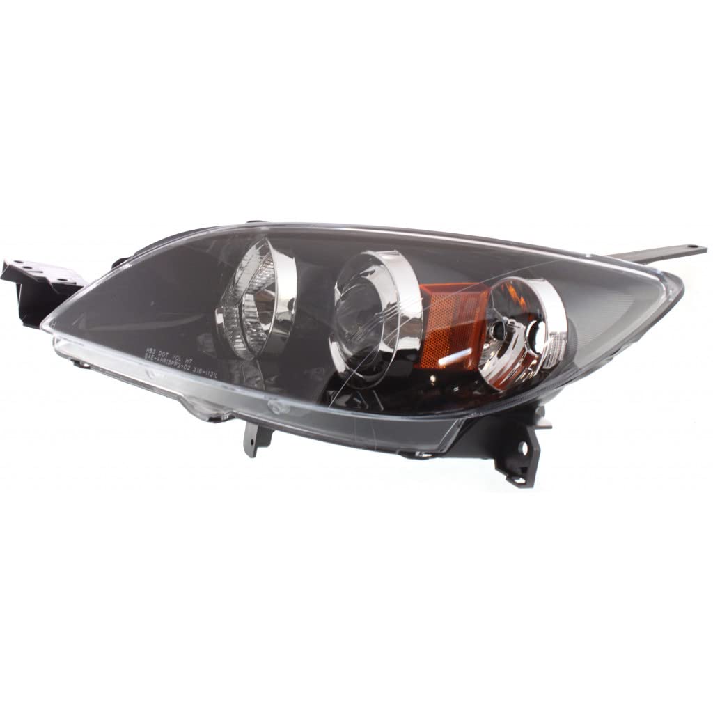 2004-2009 Mazda 3 Driver Side Headlight Assembly - DOT Certified Replacement Car Light (MA2518107) | Perfect for Night Driving & Vehicle Upgrades