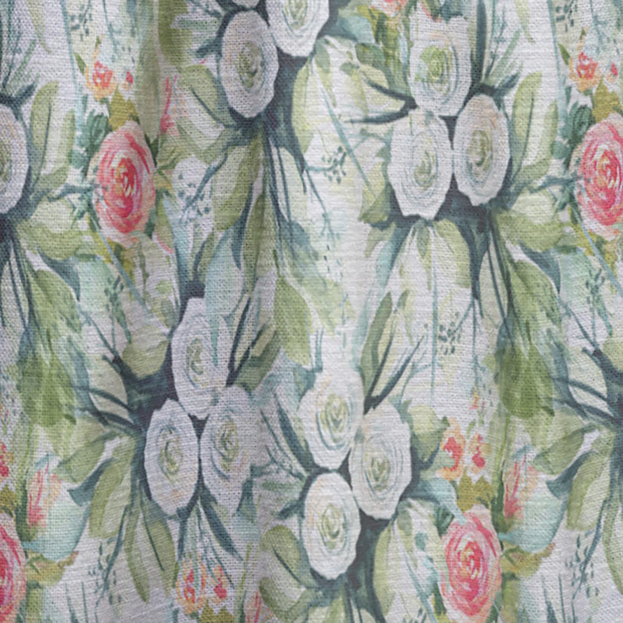 Floral Seamless Pattern Blackout Curtains - Thermal Insulated Room Darkening Drapes for Bedroom & Living Room - Single Panel 52x120 Inches - Perfect for Home Decor, Privacy & Light Control