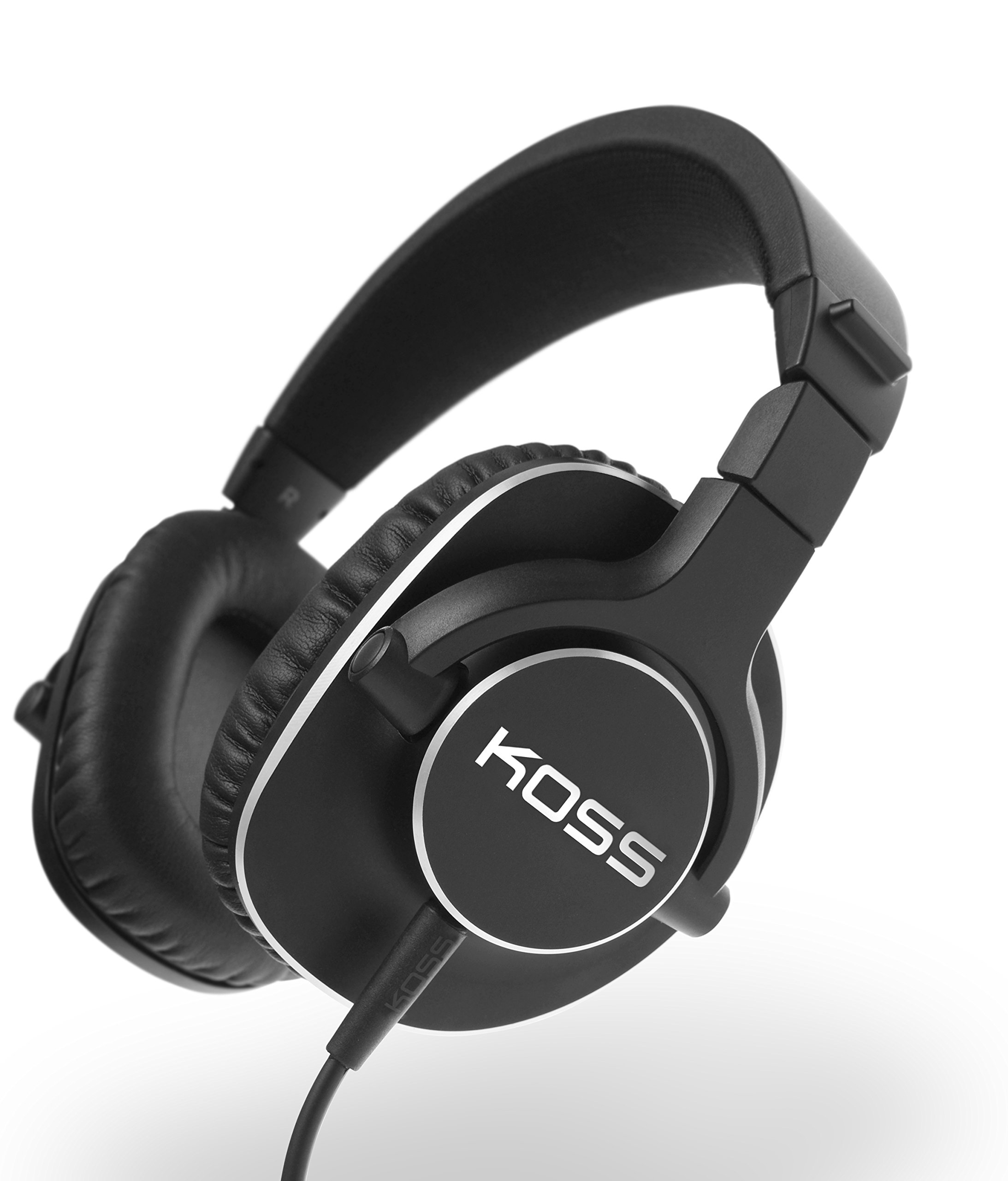 Koss Pro4S Professional Over-Ear Studio Headphones with Detachable Cable - Dual Entry Options (Black/Silver) | Perfect for Music Production, Gaming & Audio Mixing