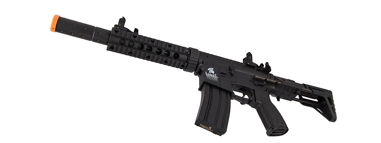 Lancer Tactical Gen 2 M4 Carbine Airsoft Rifle - Black Metal PDW Stock | Includes Battery & Charger | Low FPS for CQB & Indoor Games | Perfect for Airsoft Training & Tactical Scenarios