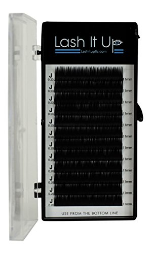 Lash It Up Eyelash Extensions - J Curl .20 Width 11mm Length - Natural Volume Lashes for Everyday Glam & Special Occasions