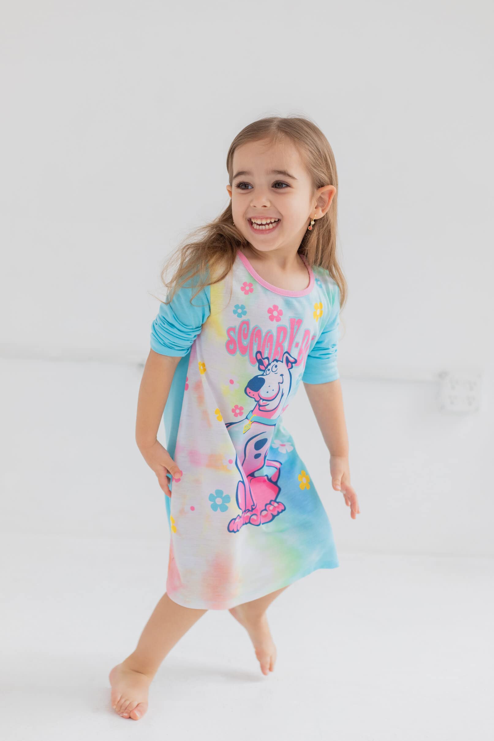 Scooby-Doo Girls Nightgown Pajamas for Toddler to Big Kid - Soft & Comfortable Sleepwear for Kids, Perfect for Bedtime, Sleepovers & Cozy Nights