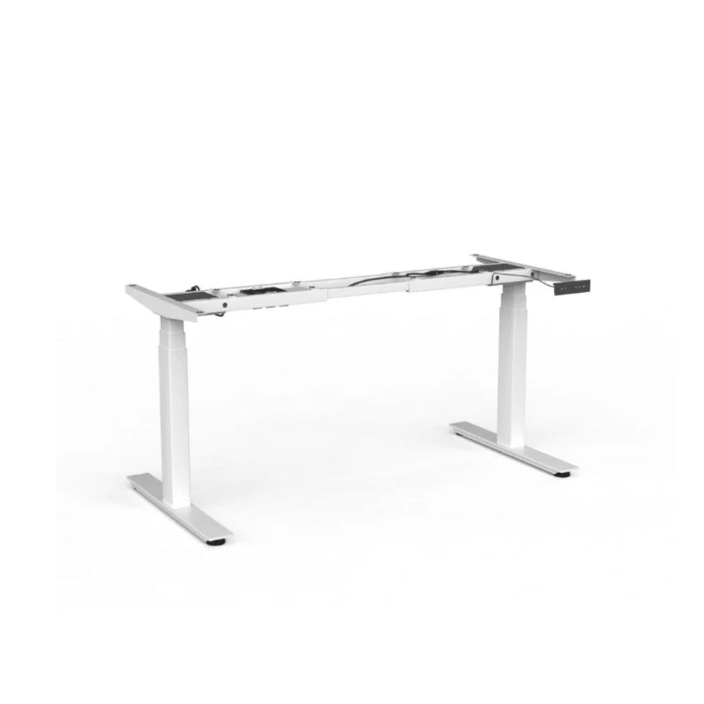 Adjustable Electric Standing Desk Frame - 3-Column Height Adjustable Workstation for Home & Office | Ergonomic Sit-Stand Desk Base for Workspace Productivity