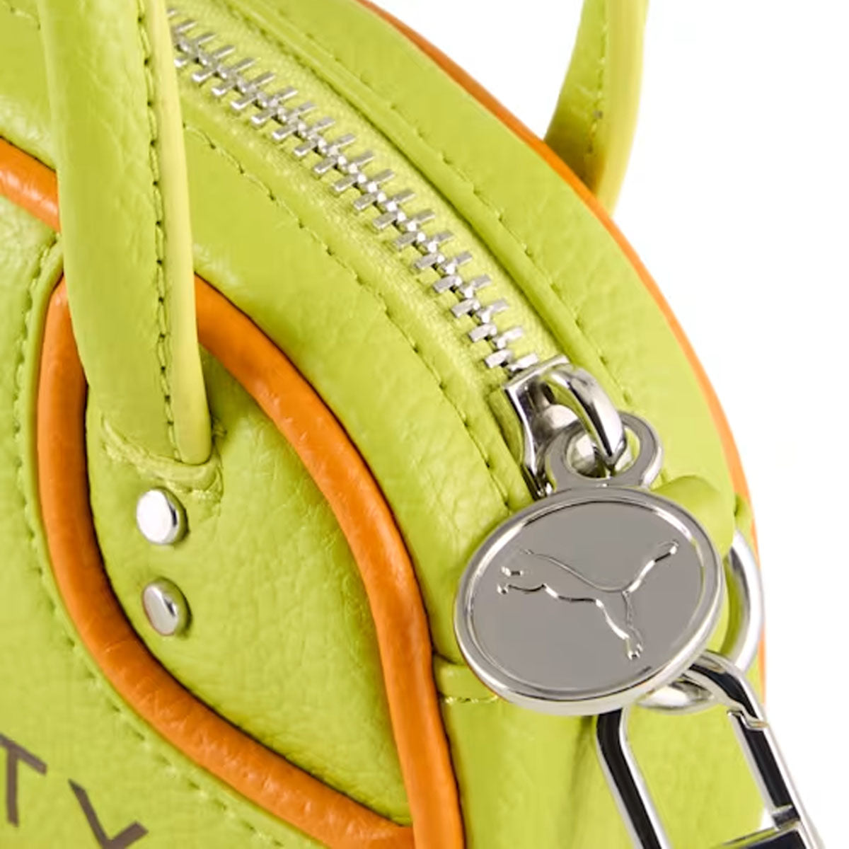FENTY 0.2L Mini Crossbody Bag in Lime Sheen Pumpkin Pie - Perfect for Everyday Use, Travel & Night Out