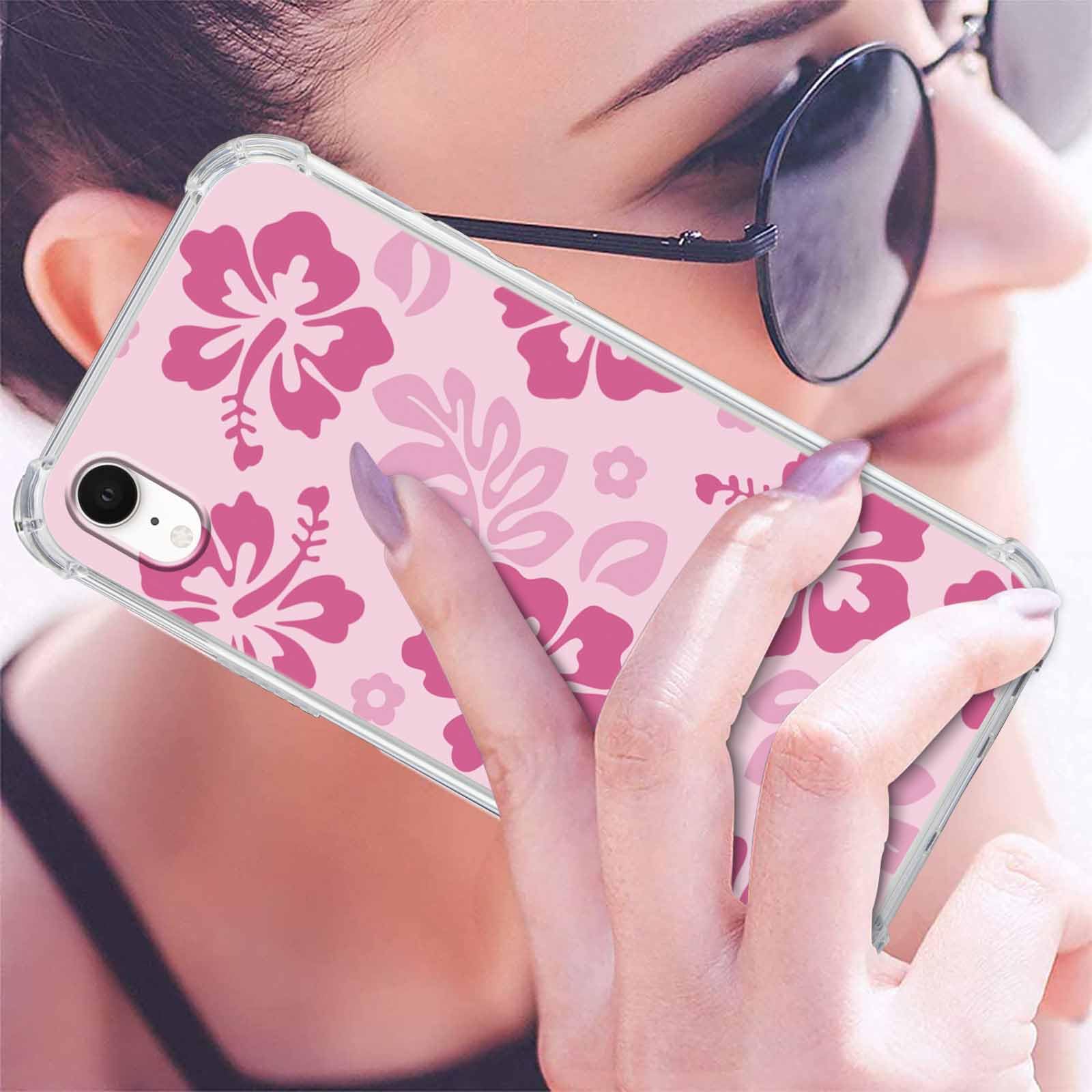 2 Pack Clear Floral Phone Case for iPhone 7 Plus / 8 Plus 5.5 Inch - Preppy Flower Pattern Protective Slim Shockproof Cover for Women & Girls | Perfect for Everyday Use, Work, School & Travel