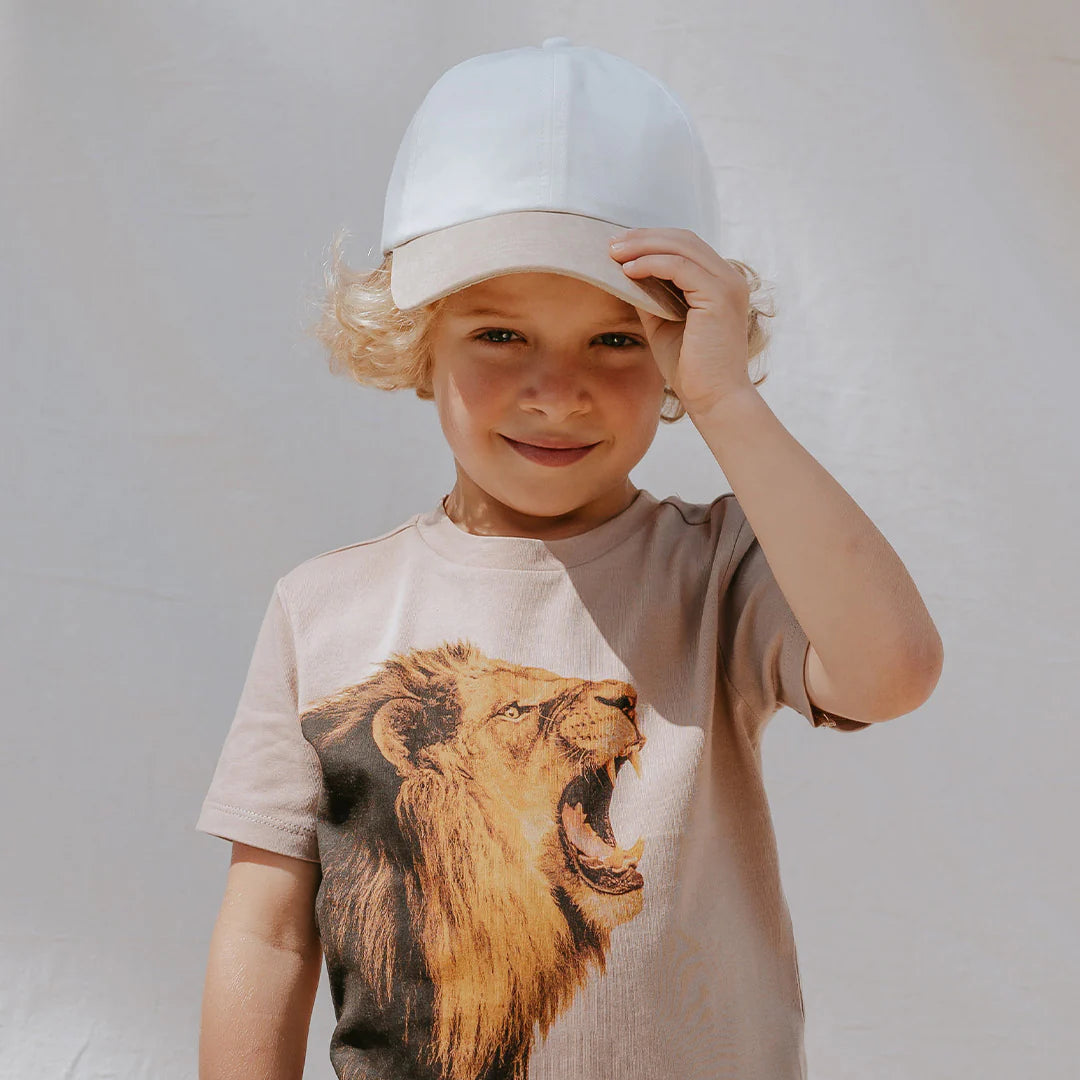 Roaring Lion Graphic Taupe T-Shirt for Men - Soft Cotton Casual Tee for Streetwear & Everyday Outfits