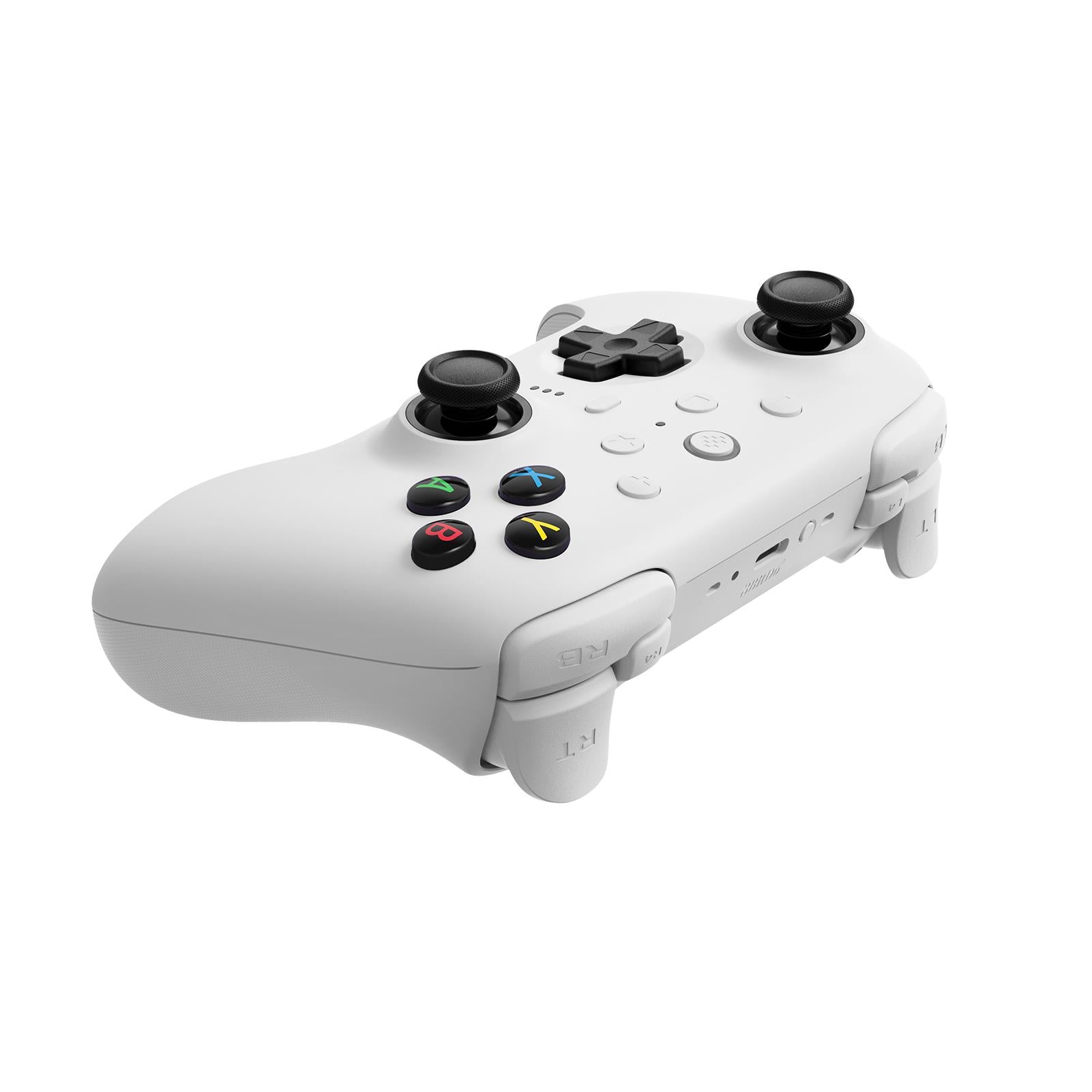 8BitDo Ultimate 2 Wireless Bluetooth Controller for Switch/PC/Android - Ergonomic Design, Hall Effect Joysticks, White - Perfect for Gaming, Streaming & Esports