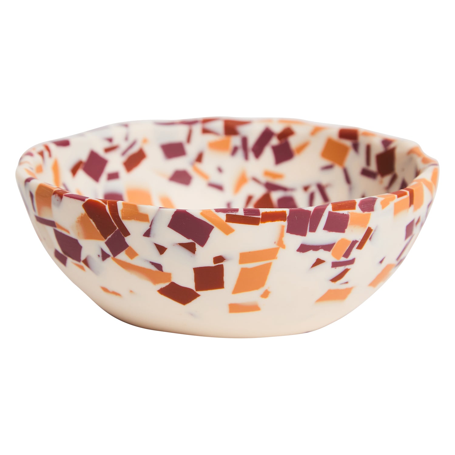 Billie Bowl - Nougat Terrazzo Stoneware Cereal & Soup Bowl Set of 2 - Perfect for Breakfast, Snacks, and Desserts - Microwave & Dishwasher Safe