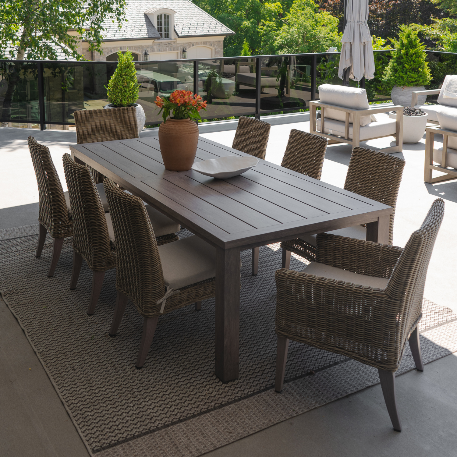 Creemore 44X96 Dining Table - Modern Large Farmhouse Table for Kitchen & Dining Room - Perfect for Family Gatherings & Entertaining Guests