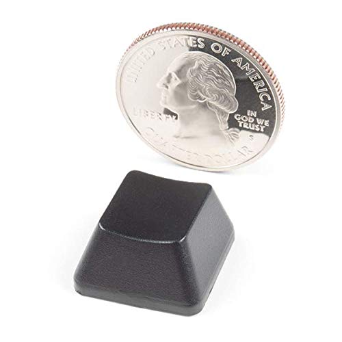 SparkFun Electronics Cherry MX Keycap - R2 (Opaque Black) Mechanical Keyboard Keycap Replacement for Gaming & Typing | Compatible with Cherry MX Switches | Perfect for PC, Mac, and Office Use