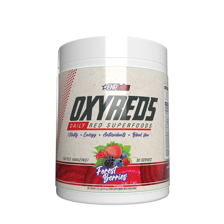 EHP Labs OxyReds Nitric Oxide Booster Supplement - 30 Servings for Enhanced Blood Flow, Energy & Performance | Pre-Workout, Post-Workout & Daily Fitness Support