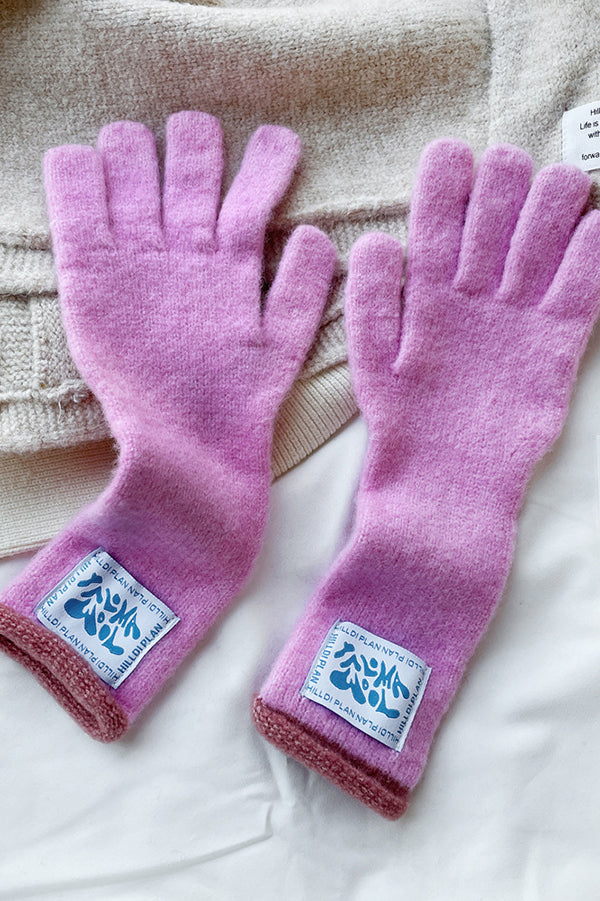 Solid Color Macaron Warm Knitted Touchscreen Gloves for Women - Soft Winter Gloves for Phone Use, Driving, and Outdoor Activities