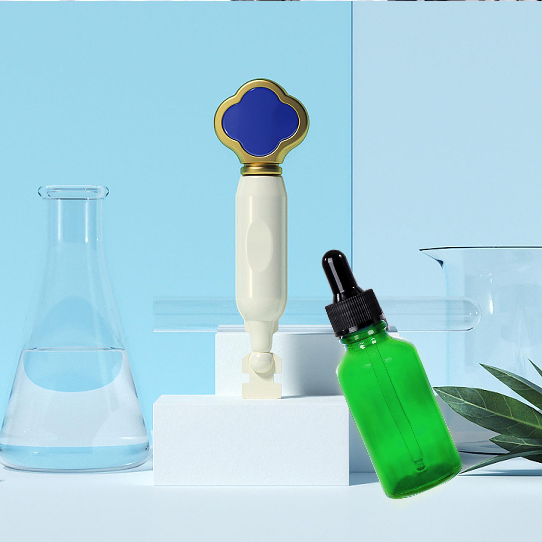 48 Pack 1oz (30ml) Green Glass Dropper Bottles with Glass Pipettes - Essential Oil Bottles, Perfume Containers, DIY Liquid Storage - Perfect for Aromatherapy, Travel & Craft Projects