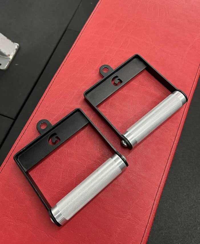 GymPin Fixed D Handle - Heavy Duty Textured Grip for Weightlifting, Power Racks & Home Gym Equipment - Perfect for Strength Training & CrossFit Workouts