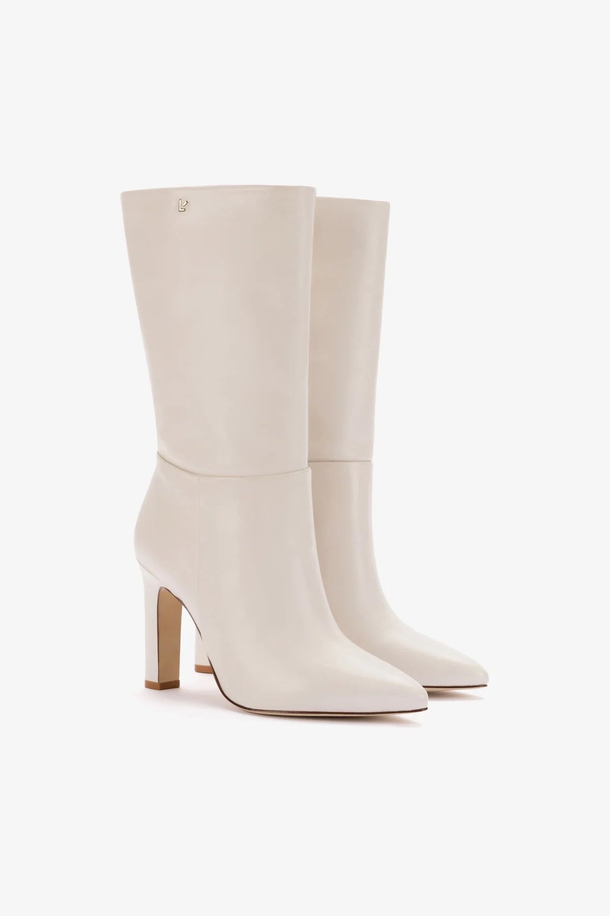 Ivory Leather Cindy Boots - Women's Fashion Ankle Boots for Casual Wear & Outdoor Walking