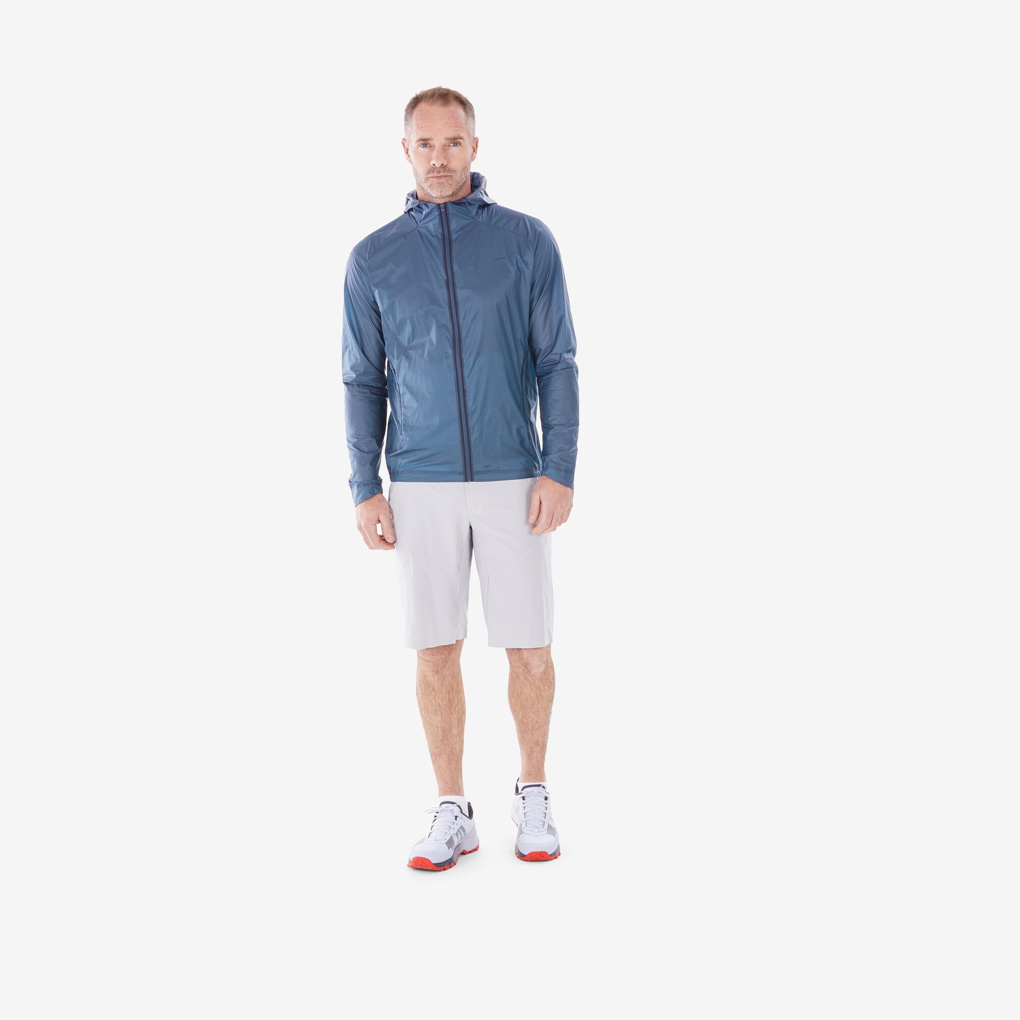 Quechua MH900 Lightweight Windproof Jacket for Men - Outdoor Hiking, Camping & Travel Water-Resistant Windbreaker - Perfect for Running, Cycling & Adventure Activities