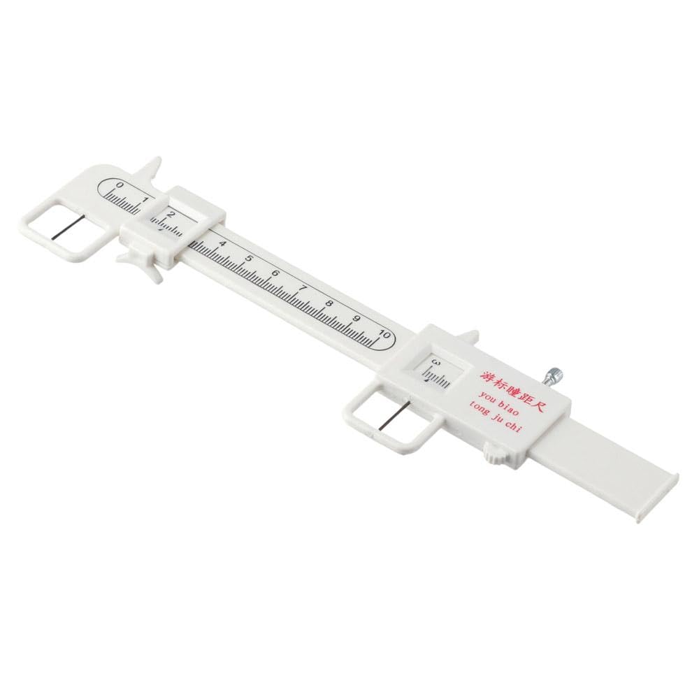 Professional Plastic Pupilometer - Accurate PD Ruler for Eye Exams & Eyeglass Prescriptions | Essential Ophthalmic Tool for Optometrists & DIY Glasses Fitting | Medical-Grade Pupil Distance Measuring Device
