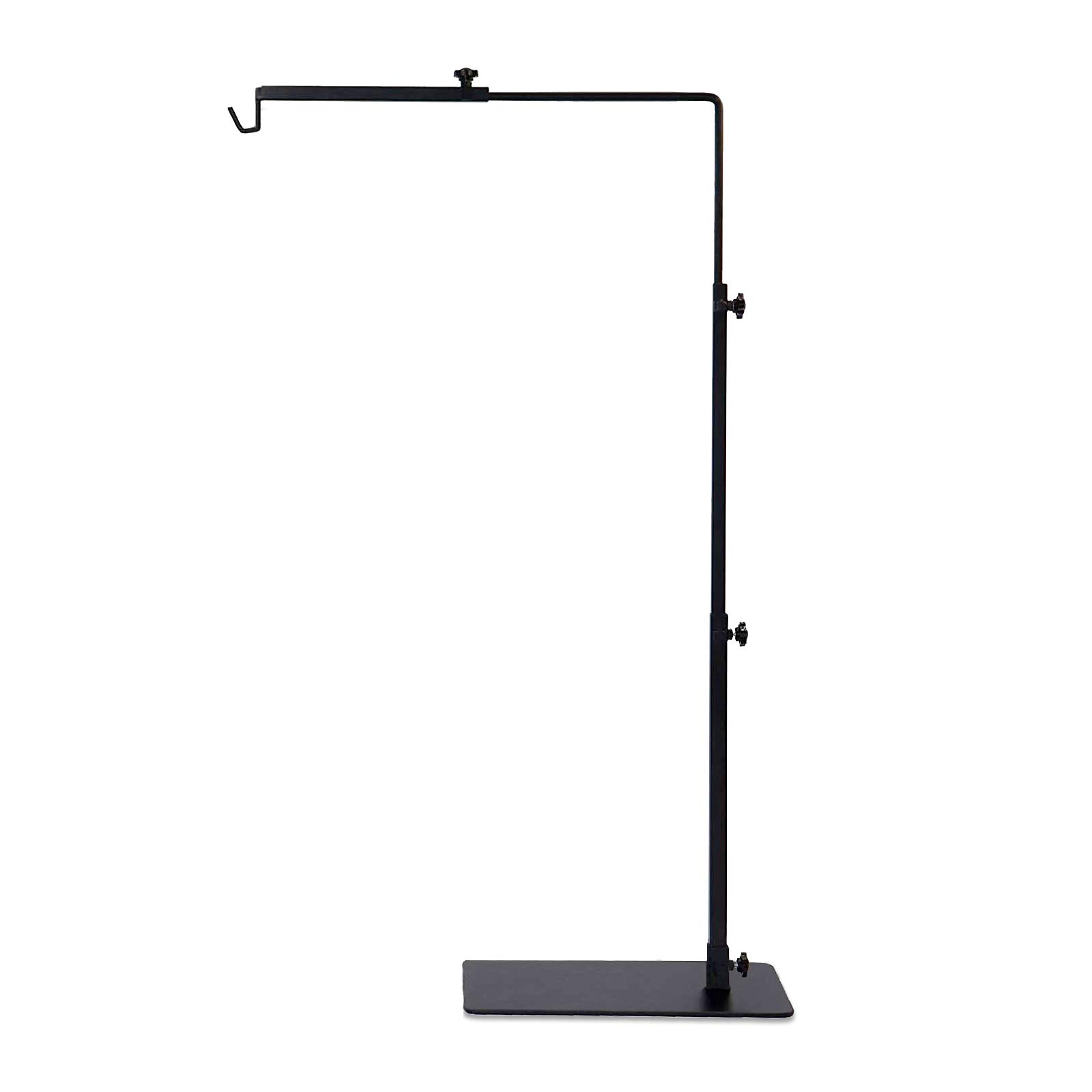 Adjustable Reptile Lamp Stand - Metal Terrarium Light Holder with Base for Lizards, Turtles, Snakes & Spiders | 36.2X12.6 Inch Heating Lamp Bracket for Amphibian Habitat & Reptile Enclosures | Perfect for UVB/UVA Bulbs in Desert or Tropical Terrariums