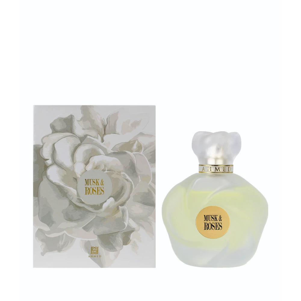 Musk & Roses Eau de Parfum for Women - 2.5 oz (75ml) Luxury Floral Perfume - Long Lasting Fragrance for Date Night, Evening Out & Special Occasions