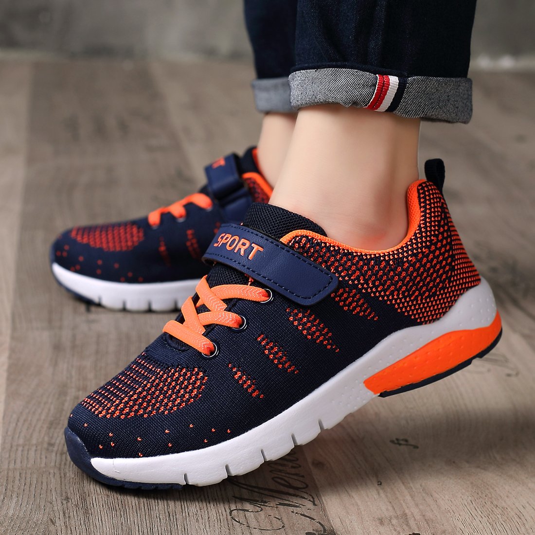 MAYZERO Kids Tennis Shoes - Breathable Lightweight Running & Walking Sneakers for Boys and Girls - Perfect for Sports, Gym Class, and Everyday Play