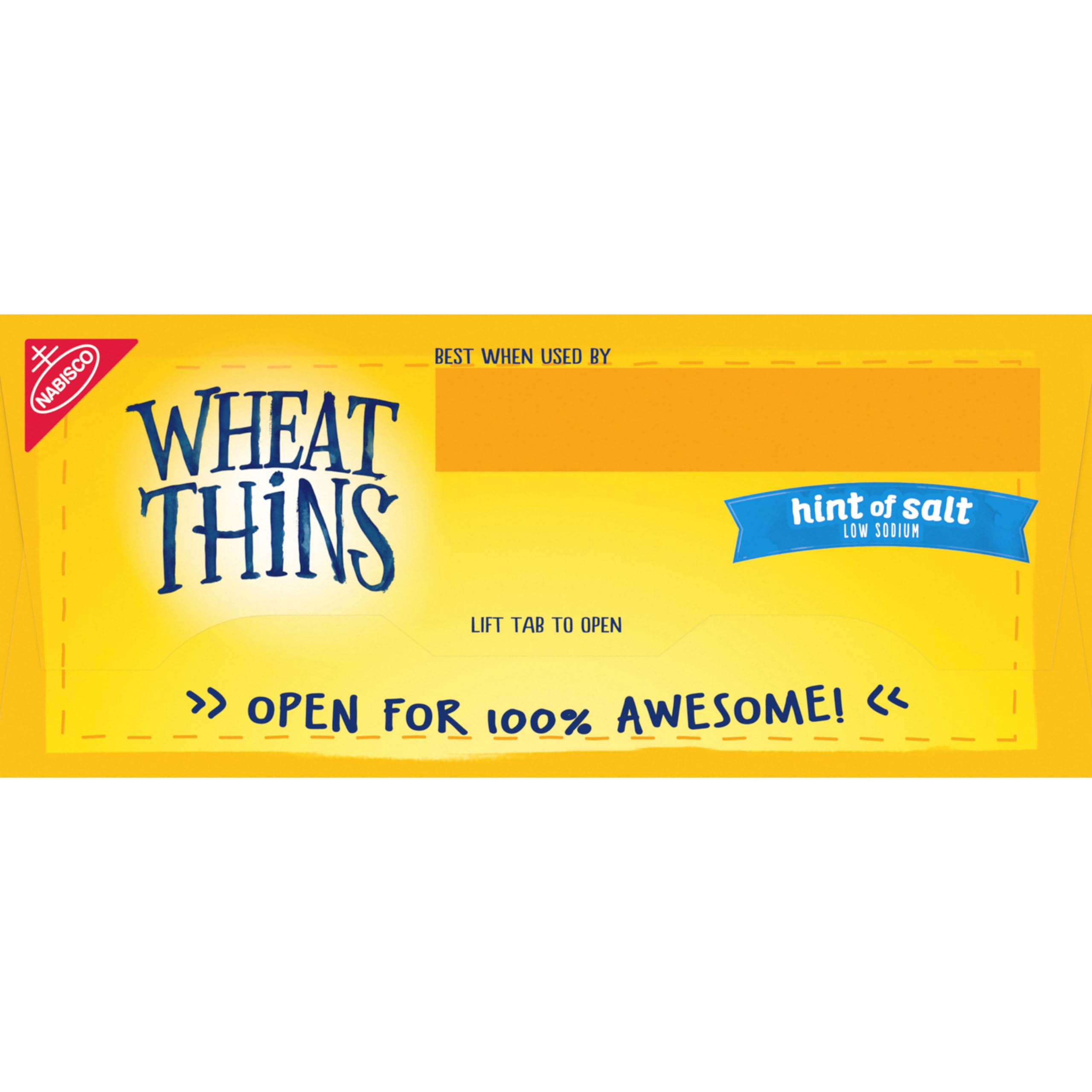 Wheat Thins Hint of Salt Low Sodium Whole Grain Wheat Crackers - Healthy Bulk Snacks (6 Pack, 8.5 oz Boxes) | Perfect for Office, School Lunches & On-the-Go Snacking