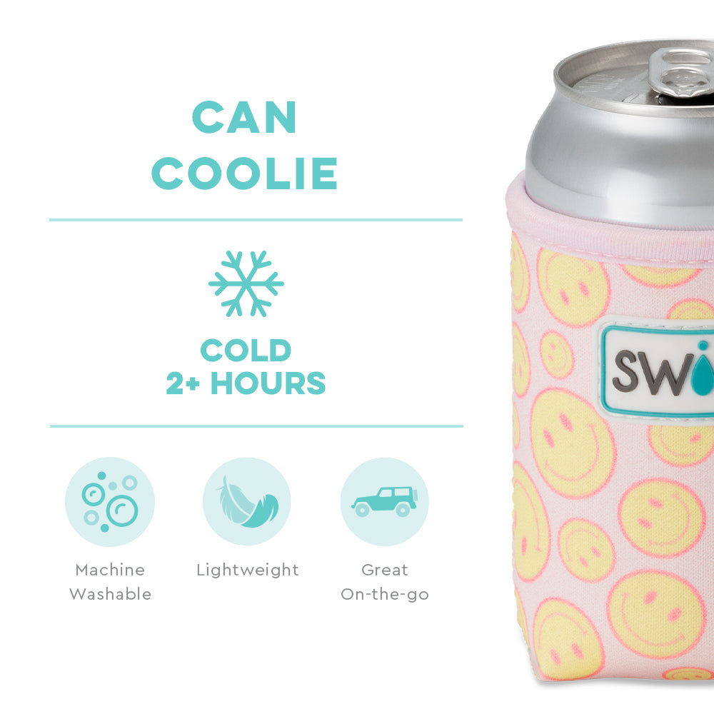 Oh Happy Day Can Cooler - Insulated Beer Can Holder for Camping, Beach & Outdoor Parties - Keep Drinks Cold with Stylish Design - Perfect for BBQ, Picnics & Tailgating