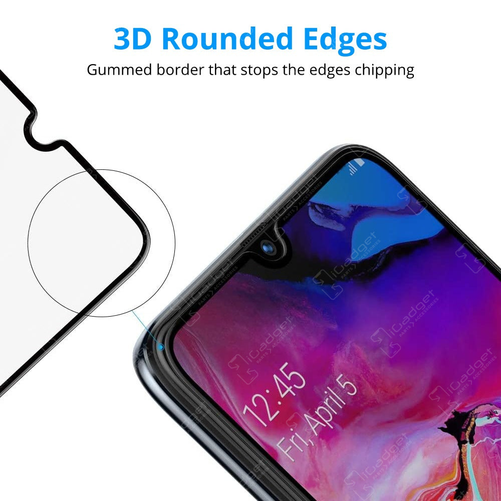 Samsung Galaxy A10/M10 Screen Protector - 3D Full Coverage Ultra Clear Tempered Glass Shield | HD Touch Sensitivity | Scratch & Impact Resistant | Perfect for Daily Use, Gaming & Outdoor Activities