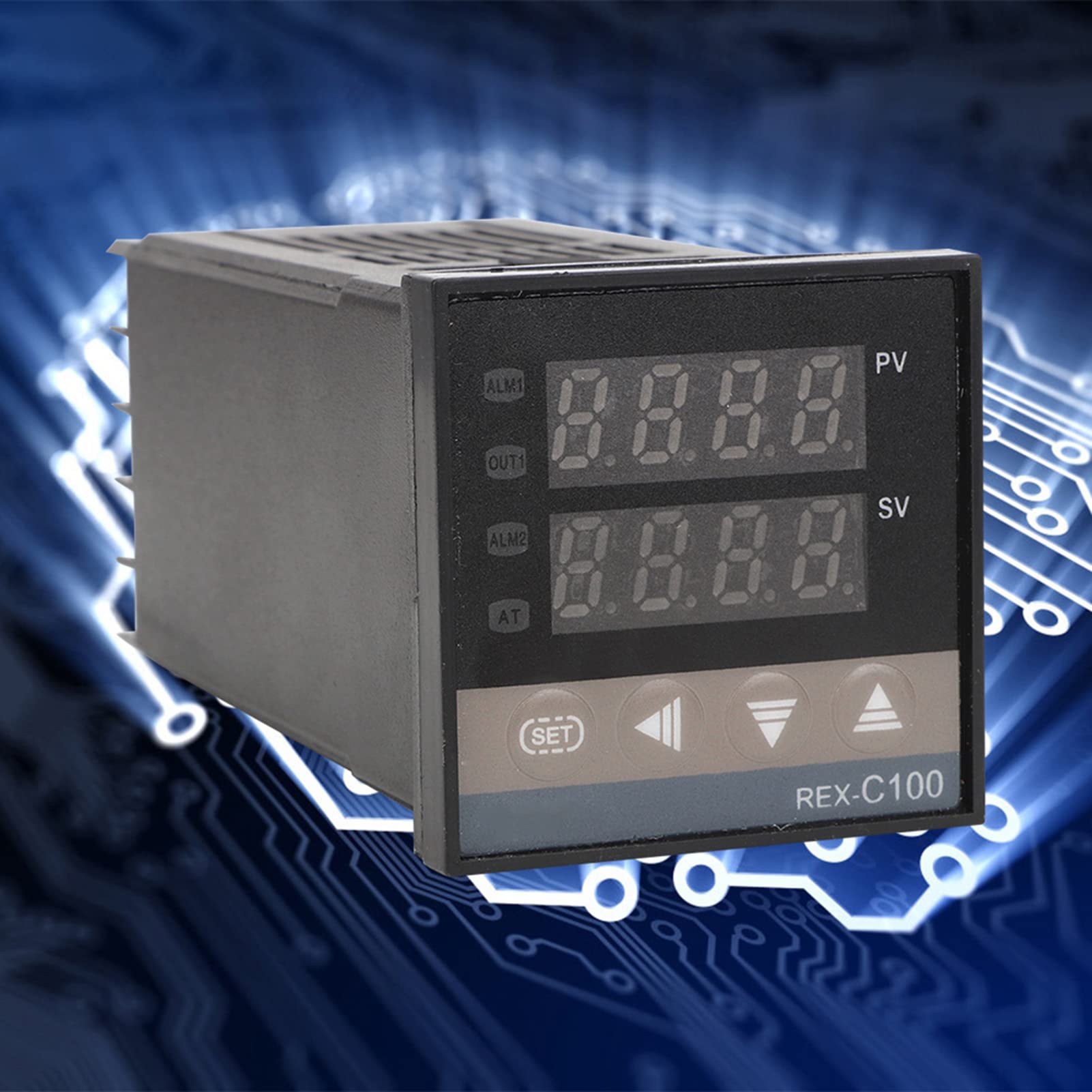 REX-C100 Digital PID Temperature Controller Kit with 0-400°C Range, 40A SSR & K-Type Thermocouple - Precise Temperature Control for Home Brewing, Sous Vide, 3D Printing & Industrial Applications
