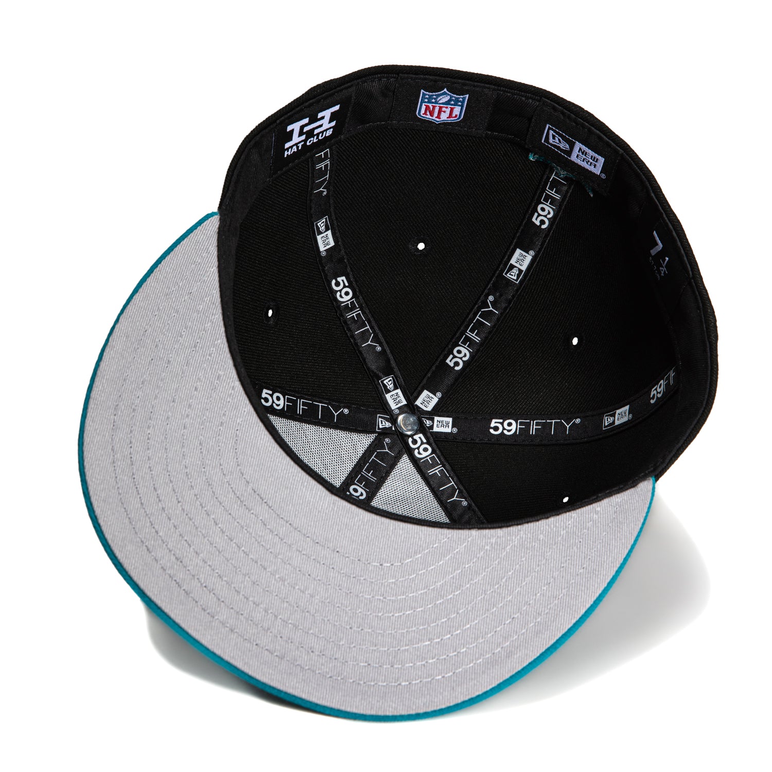 New Era 59Fifty Jacksonville Jaguars Alternate Snapback Hat - Black & Teal NFL Team Logo Cap for Men & Women - Perfect for Football Games, Tailgating & Fan Gear Collection