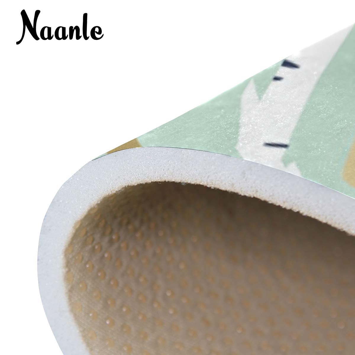 Naanle Fox 2'x3' Cartoon Animal Area Rug - Forest Design Polyester Rug for Living Room, Dining Room, Dorm, Bedroom | Soft Non-Slip Floor Mat for Kids Room & Home Decor