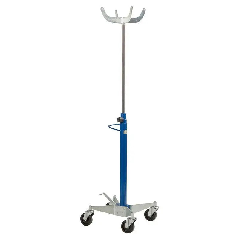 AC Hydraulic Telescopic Transmission Jack - Heavy Duty Car Lift for Auto Repair & Maintenance | Perfect for Mechanics, DIY Garage & Professional Workshops
