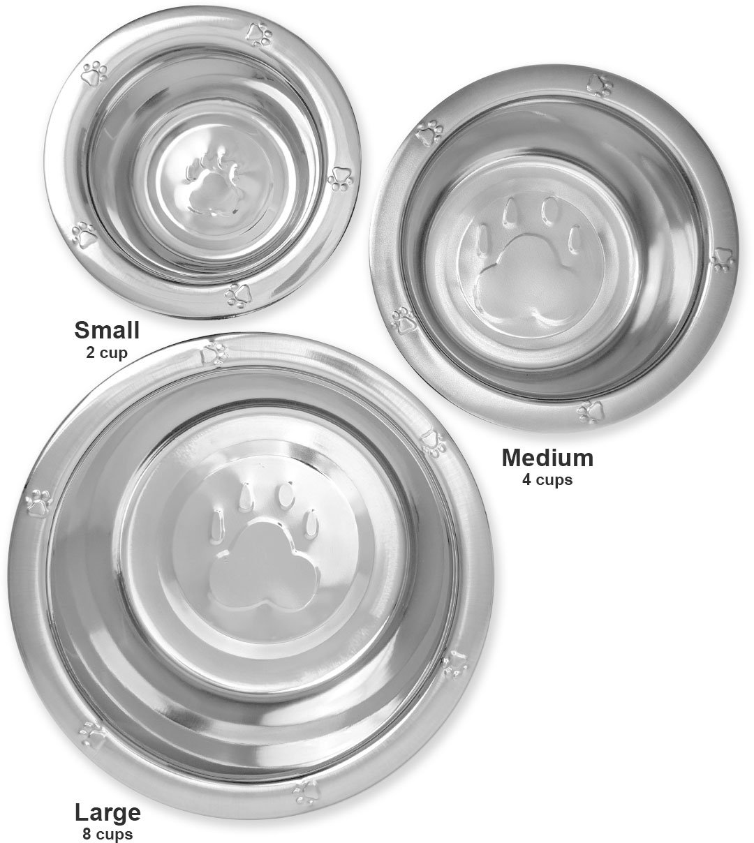 Personalized Stainless Steel Dog Bowl with Rope Sail Design - Large Size for Big Dogs - Perfect for Outdoor Adventures, Travel, and Home Use