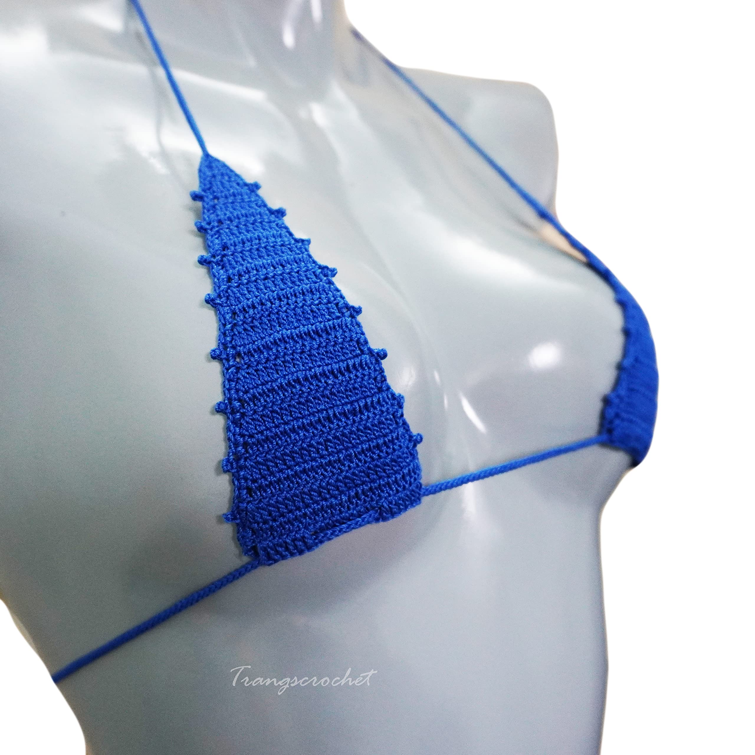Extreme Micro Crochet Bikini Top - Adjustable Tiny Bikini for Women - One Size Fits Most - Perfect for Beach, Pool Party & Summer Vacations