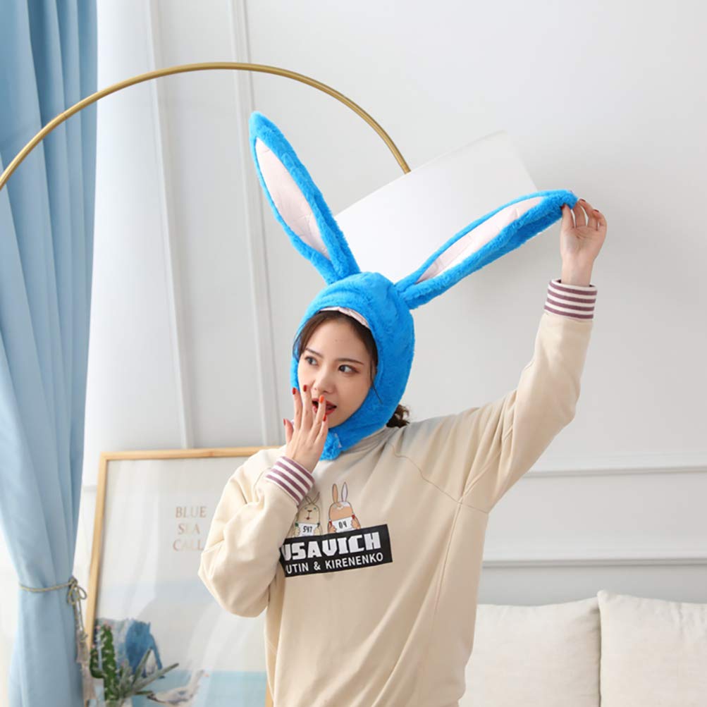 Funny Easter Bunny Hat with Rabbit Ears Headband - Novelty Carnival Party Costume Accessory for Adults & Cosplay (Yellow) - Perfect for Easter Celebrations, Halloween Costumes, Themed Parties & Funny Photo Props
