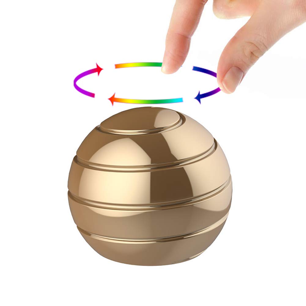 Kinetic Desk Toys - Full Body Optical Illusion Fidget Spinner Ball (1.77