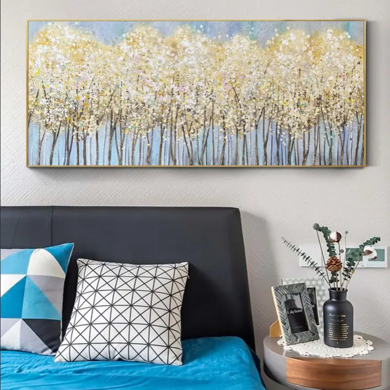 Beautiful Flower and Tree Painting #FT024 - Elegant Wall Art for Home, Office, and Living Room Decor