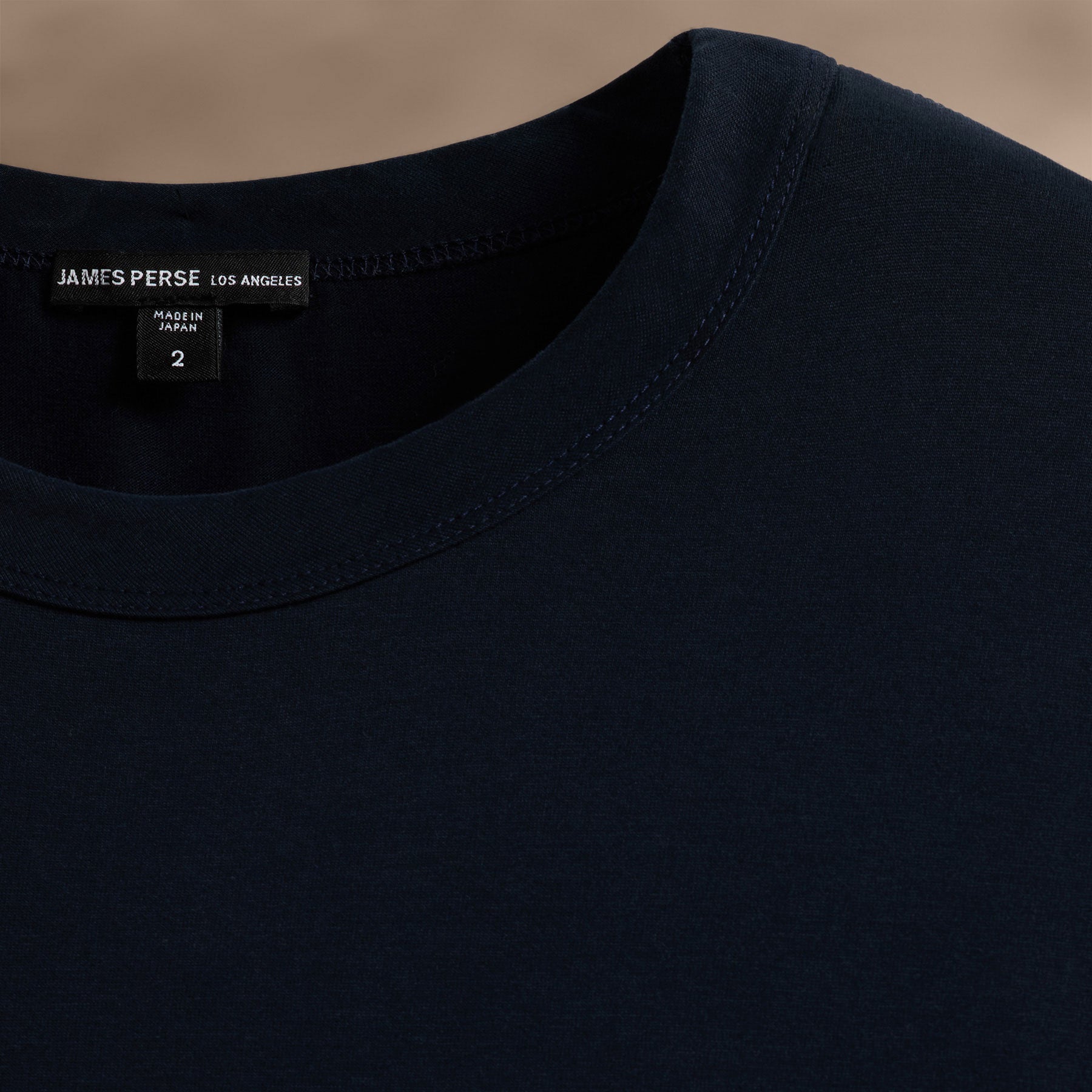 Premium Heavyweight Luxe Jersey Crew Neck T-Shirt - Blue Noir - Soft & Comfortable for Casual Wear, Layering, and Everyday Outfits