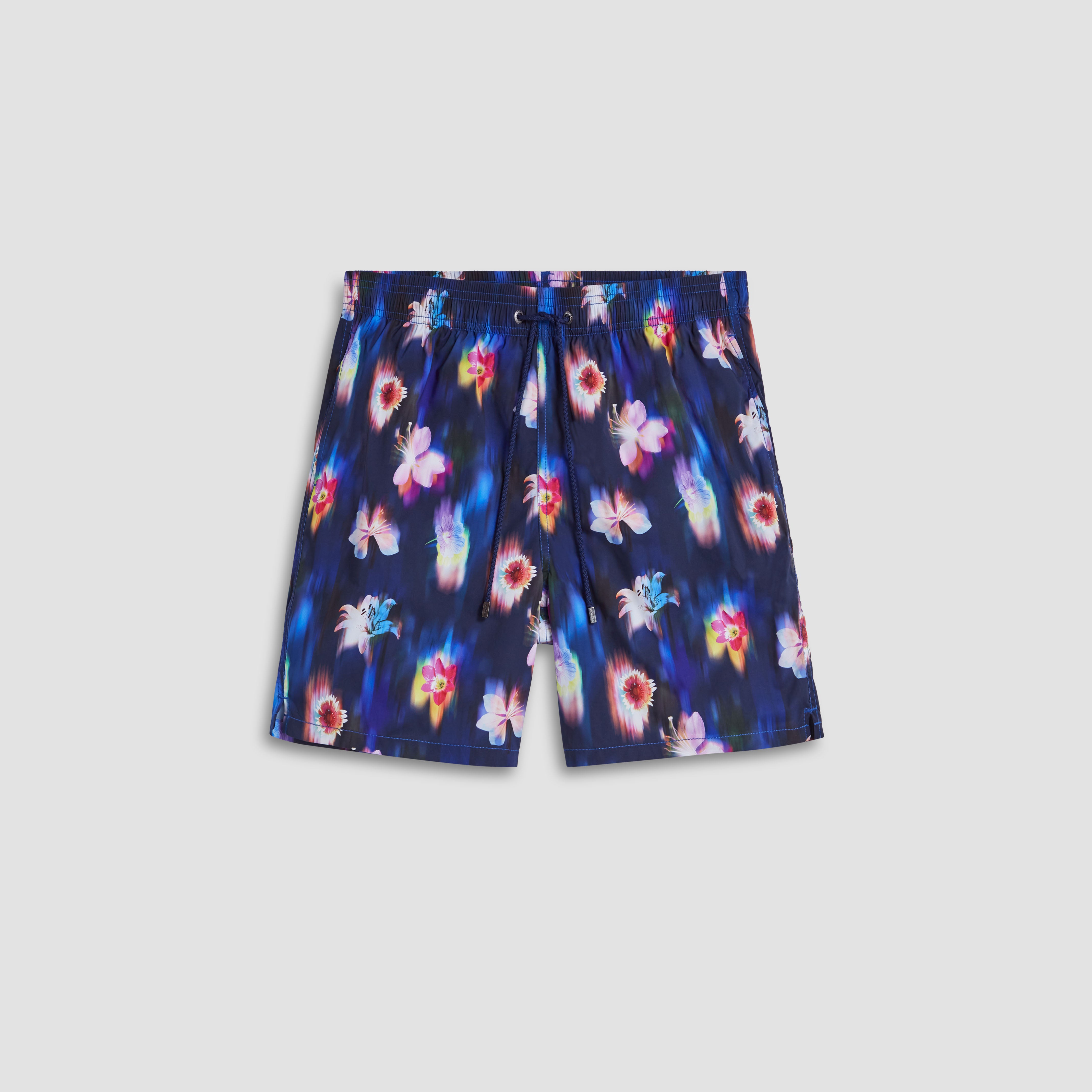 Cosmo Floral Swim Trunks for Men - Quick Dry Beach Shorts with Pockets - Perfect for Swimming, Vacation & Summer Outdoor Activities